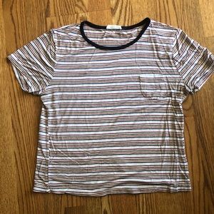Full Tilt striped rainbow cropped tee (small)